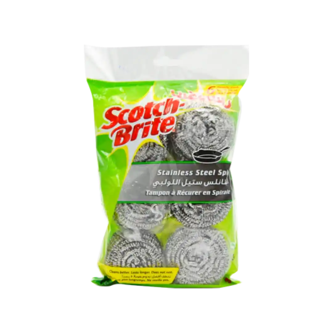 Wholesale Scotch Brite Stainless Steel Spiral 6 Pack Supplier  form UAE